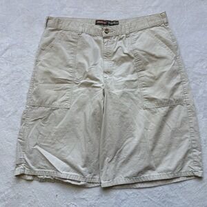 Dickies Men's W36 White Beige Multi-Pocket Utility Workwear Painter Shorts